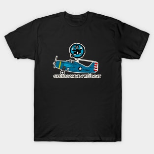 Grumman F4F-4 Wildcat - white T-Shirt